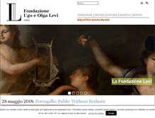 Tablet Screenshot of fondazionelevi.it